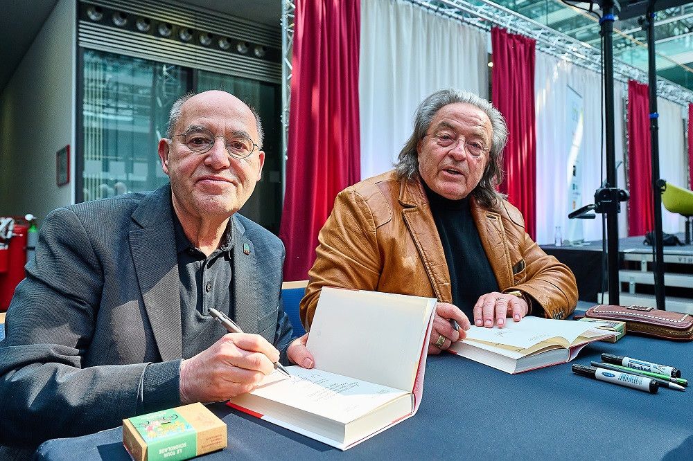 Gregor Gysi und Peter-Michael Diestel im Gespräch mit Hans-Dieter Schütt