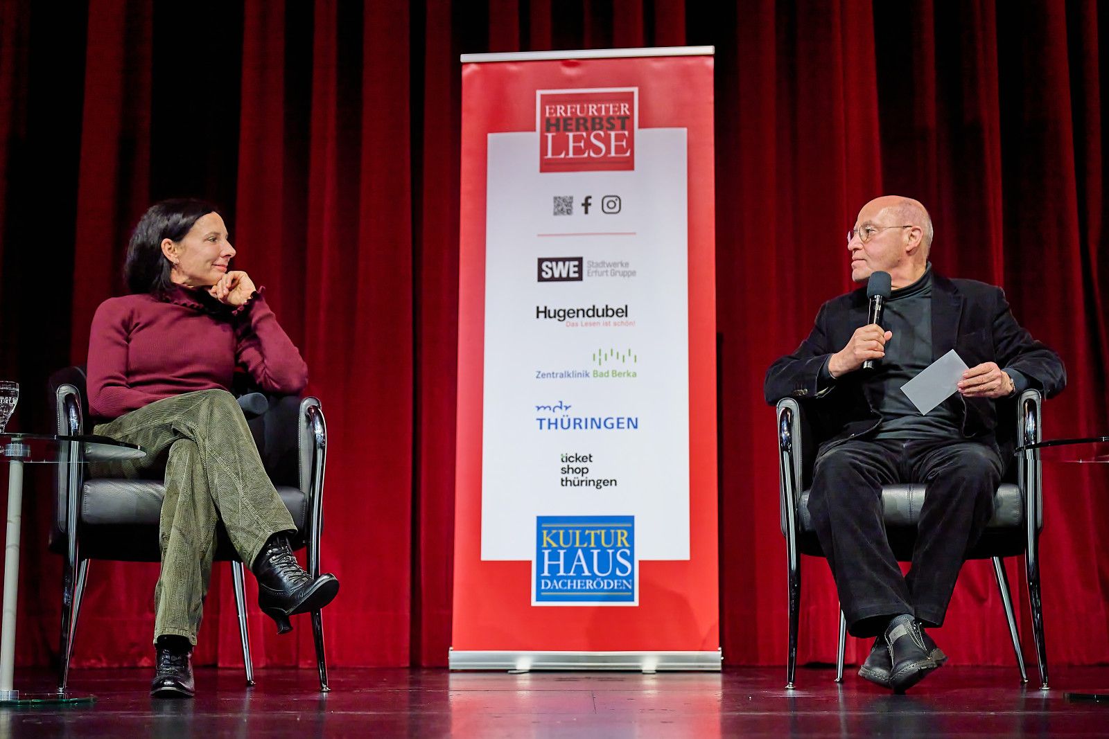 Gysi trifft in Erfurt... Juli Zeh